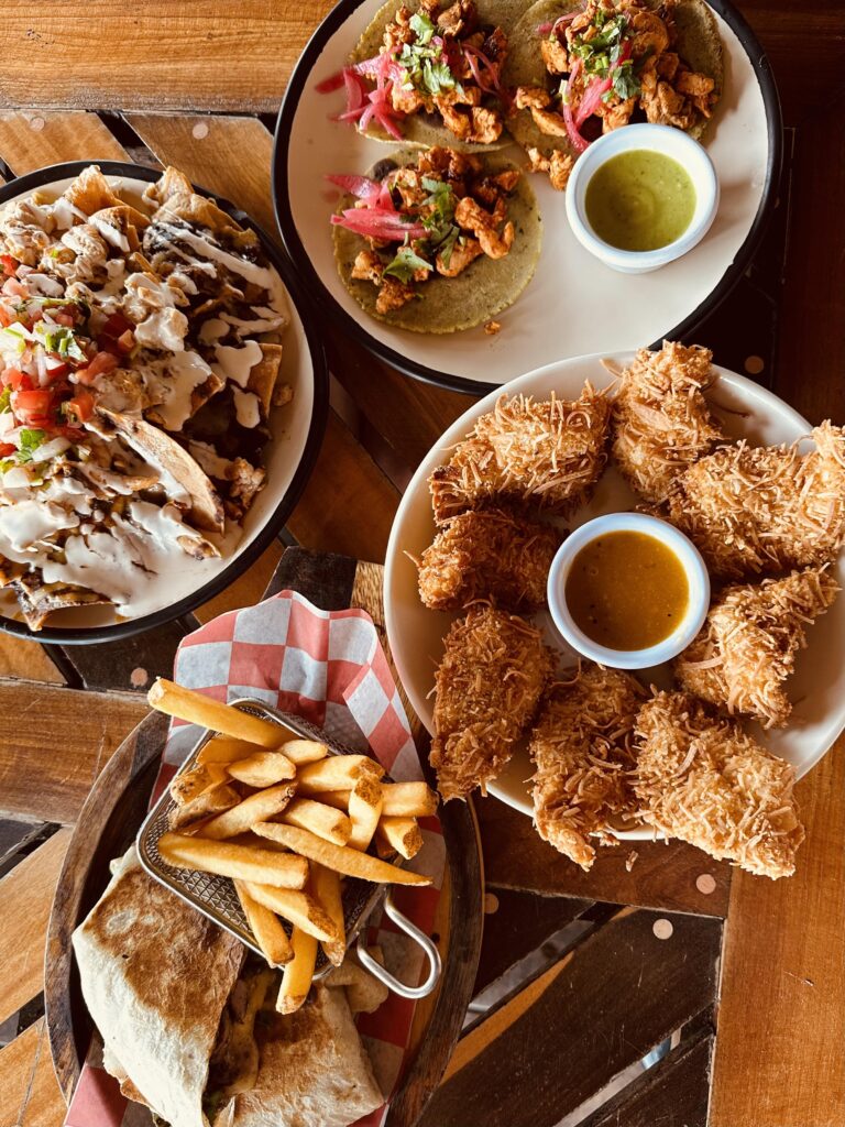 All of the food ordered at the sky reef restaurant 