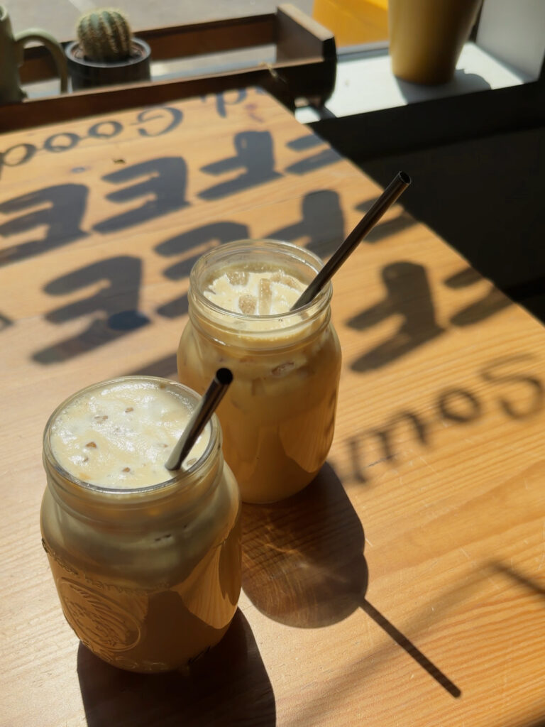 Our iced vanilla lattes from Ottawa Valley coffee
