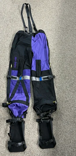 Photo of the FREEDOM Harness, specifically designed to make skydiving accessible to individuals with limited lower-body mobility.
